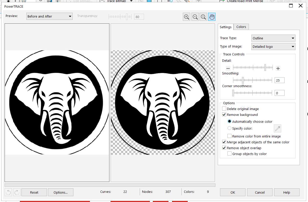 PowerTRACE Vectorizing